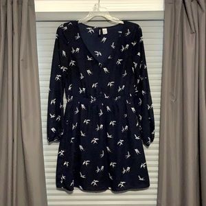 Navy and white H&M dress
